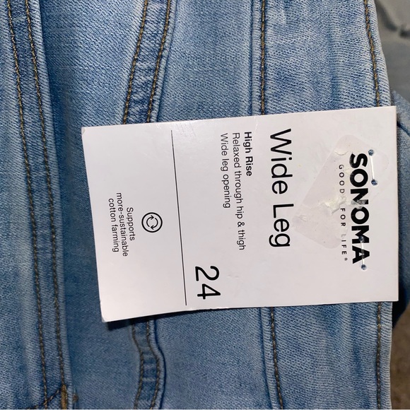 Sonoma Jeans - Wide Leg - Button Fly.  NWT. - Picture 2 of 4
